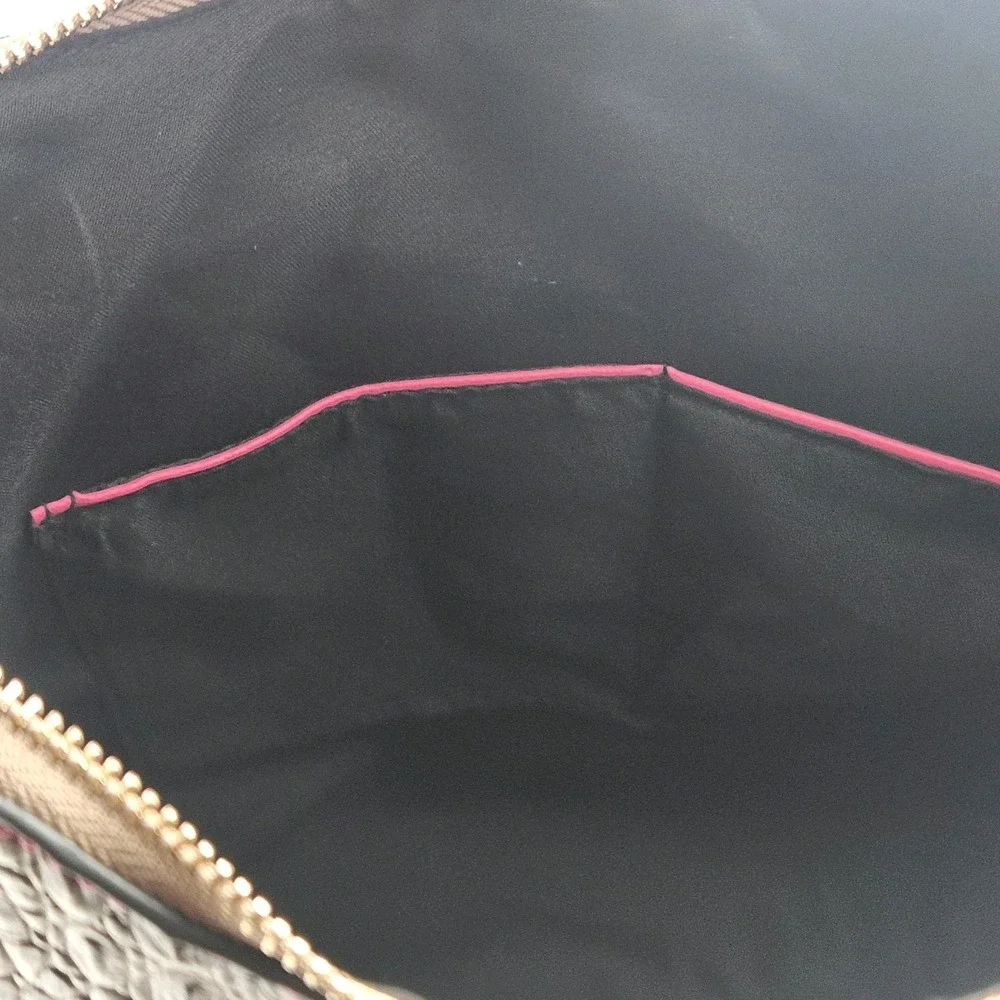 MKF Collection Nayra Embossed Shoulder‎ Hobo Bag Pink Charcoal By Mia K - NWT
